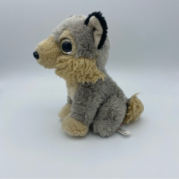 Adventure Planet Plush Wolf Toy 7 Inches Stuffed Animal Gray Brown Well Loved - Picture 2 of 7